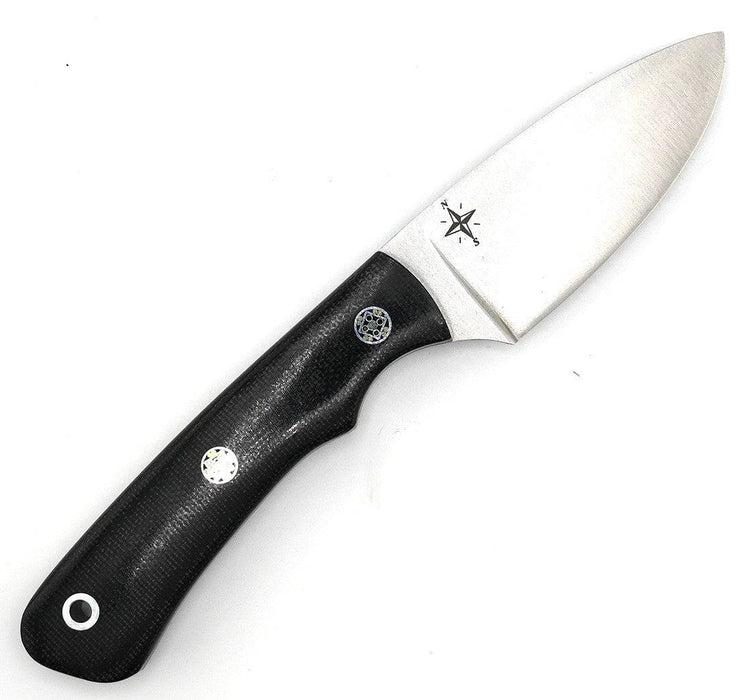 Bark River PSK EDC Magna Cut Black Canvas Micarta - Mosaic Pins