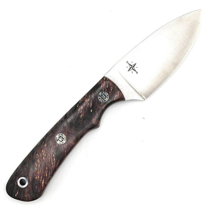 Bark River PSK EDC Magna Cut Cherry & Black Maple Burl - Mosaic Pins