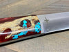 Bark River Puukko 3V Knife Red Cholla Cactus with Turquoise (USA)