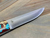 Bark River Puukko 3V Knife Red Cholla Cactus with Turquoise (USA)