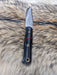 Bark River Ultra Lite Field Knife CPM 3V Black Canvas Micarta Bloody Basin Spacer White Liners Mosaic Pins (USA)