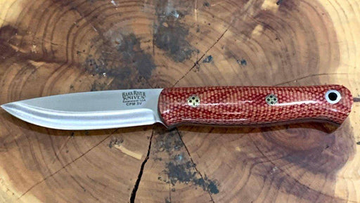 Bark River Ultralite Bushcrafter CPM 3V Firedog Micarta Black Liners Mosaic Pins