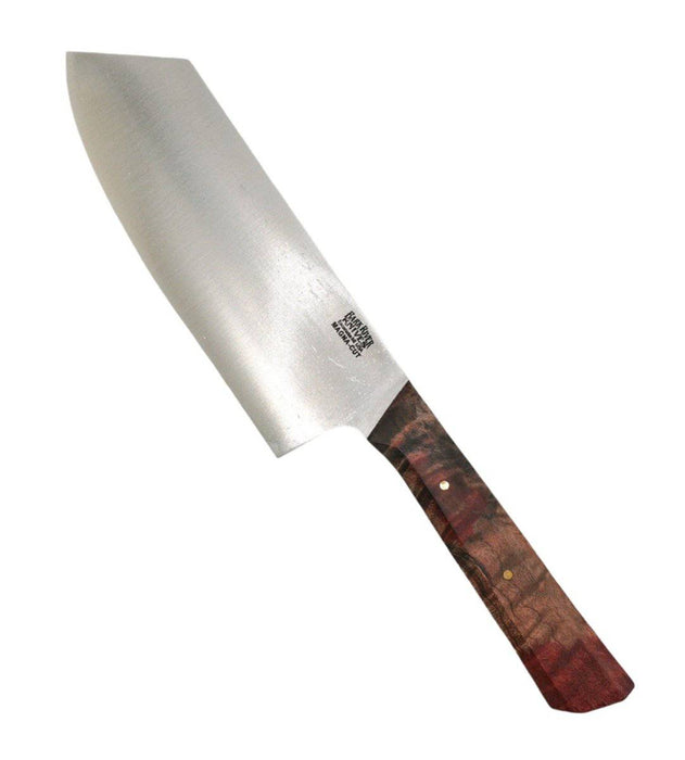 Bark River Wa Santoku Kitchen Knife MagnaCut Cherry & Salmon Maple Burl