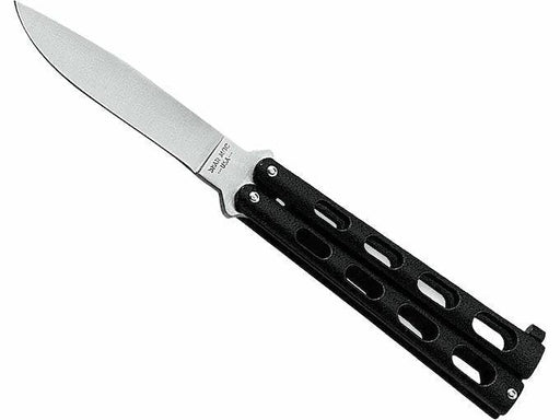 Bear & Son 4" Butterfly Knife Latch Lock 113B Black Handle