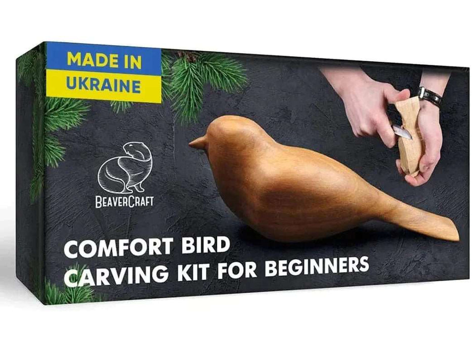 BeaverCraft Bird Carving Kit for Beginners - Adults and Kids