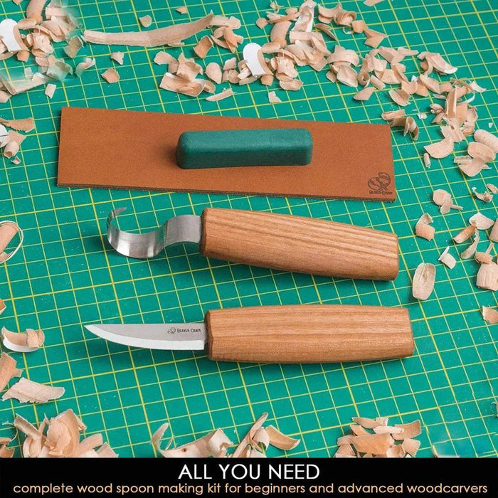 BeaverCraft S01 Wood Spoon Carving Knives Set