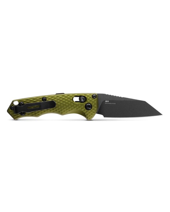 Benchmade 2900BK-2 Auto Immunity Folding Knife 2.49" CPM-M4 Cobalt Black Wharncliffe Woodland Green Handles