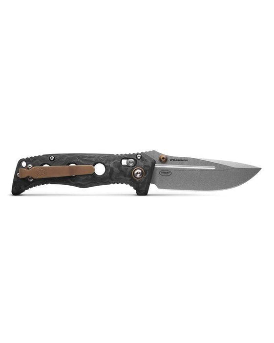 Benchmade 273-03 Mini Adamas Folding Knife 3.25" MagnaCut Marbled Carbon Fiber