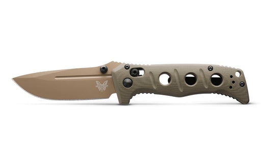 Benchmade 273FE-2 Shane Sibert Mini Adamas Folding Knife 3.25" CruWear Flat Dark Earth Plain Blade, OD Green