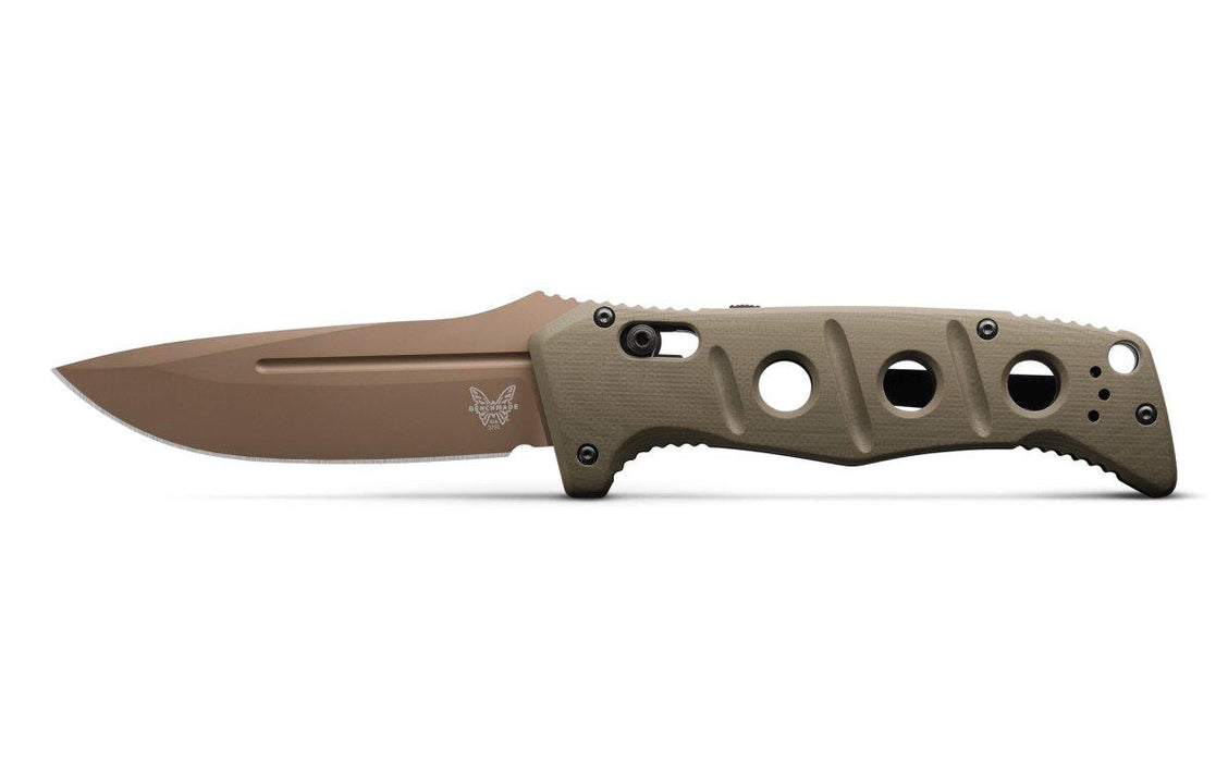 Benchmade 2750FE-2 Adamas Auto Knife 3.78" CruWear Flat Dark Earth