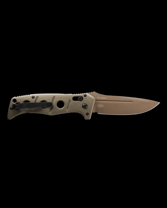 Benchmade 2750FE-2 Adamas Auto Knife 3.78" CruWear Flat Dark Earth