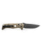 Benchmade 2750GY-3 Auto Adamas Folding Knife 3.78" CruWear Tungsten Gray Plain Blade Desert Tan G10