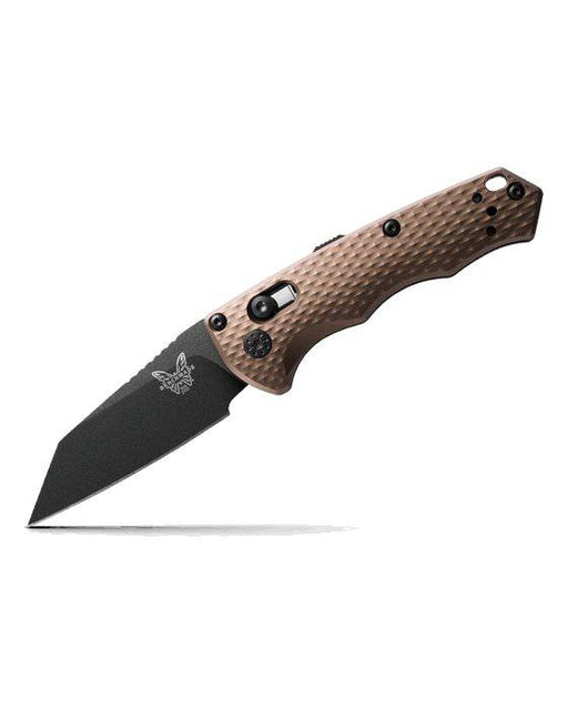 Benchmade 2900BK-1 Auto Immunity Folding Knife 2.49" CPM-M4 Cobalt Black Wharncliffe Flat Dark Earth Handles