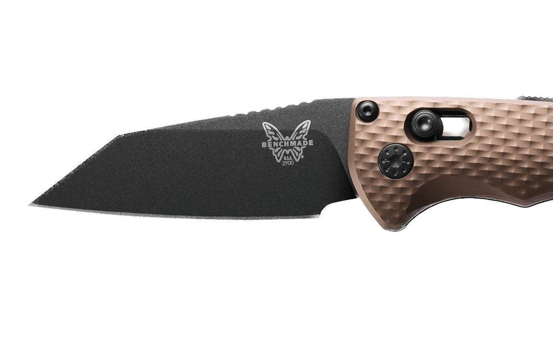 Benchmade 2900BK-1 Auto Immunity Folding Knife 2.49" CPM-M4 Cobalt Black Wharncliffe Flat Dark Earth Handles