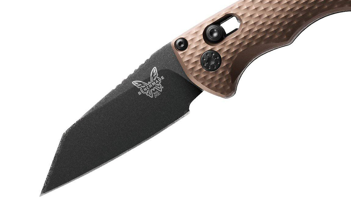 Benchmade 2900BK-1 Auto Immunity Folding Knife 2.49" CPM-M4 Cobalt Black Wharncliffe Flat Dark Earth Handles