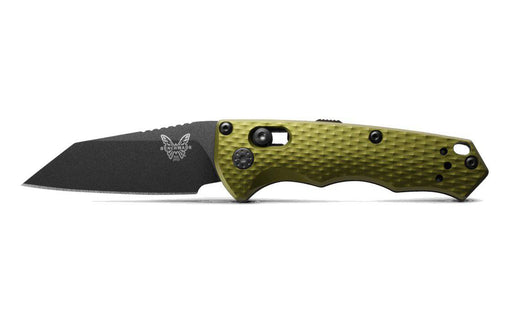 Benchmade 2900BK-2 Auto Immunity Folding Knife 2.49" CPM-M4 Cobalt Black Wharncliffe Woodland Green Handles