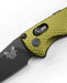 Benchmade 2900BK-2 Auto Immunity Folding Knife 2.49" CPM-M4 Cobalt Black Wharncliffe Woodland Green Handles