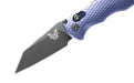 Benchmade 2900BK Auto Immunity Folding Knife 2.49" CPM-M4 Cobalt Black Wharncliffe Crater Blue Billet Handles