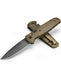 Benchmade 4300BK-02 CLA Auto Knife 3.4" MagnaCut Black DLC Battlewash Plain Blade OD Green G10