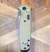 Benchmade 4300BK-02 CLA Auto Knife 3.4" MagnaCut Black DLC Battlewash Plain Blade OD Green G10