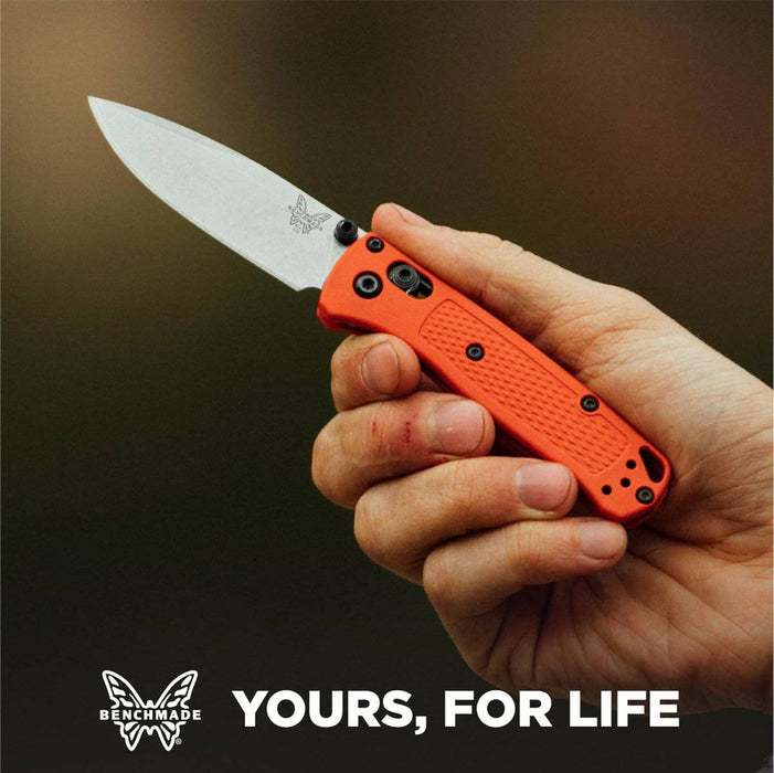 Benchmade 533-04 Limited Mini Bugout AXIS Folding Knife 2.82" S30V Satin Plain Blade Mesa Red Grivory Handles