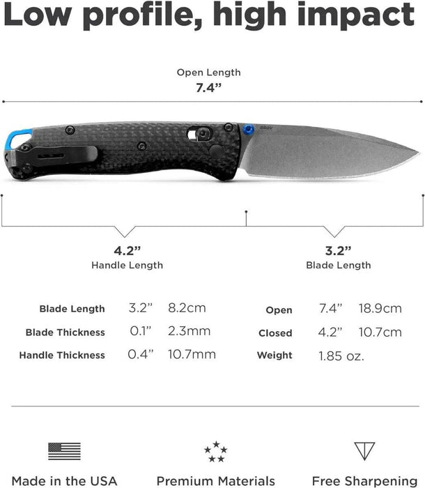 Benchmade 535-3 Bugout – Carbon Fiber / S90V (USA)