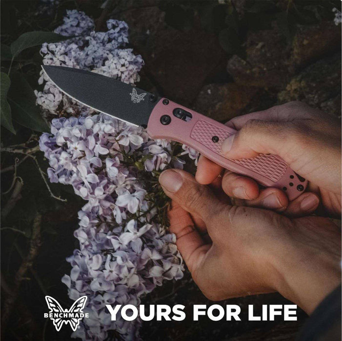 Benchmade 535BK-06 Limited Bugout AXIS Folding Knife 3.24" S30V Cobalt Black Cerakote Plain Blade Alpine Glow Grivory Handles