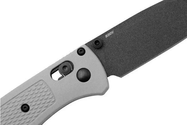 Benchmade 535BK-08 Bugout AXIS Folding Knife 3.24" S30V Gray Cerakote Plain Blade Storm Gray Grivory