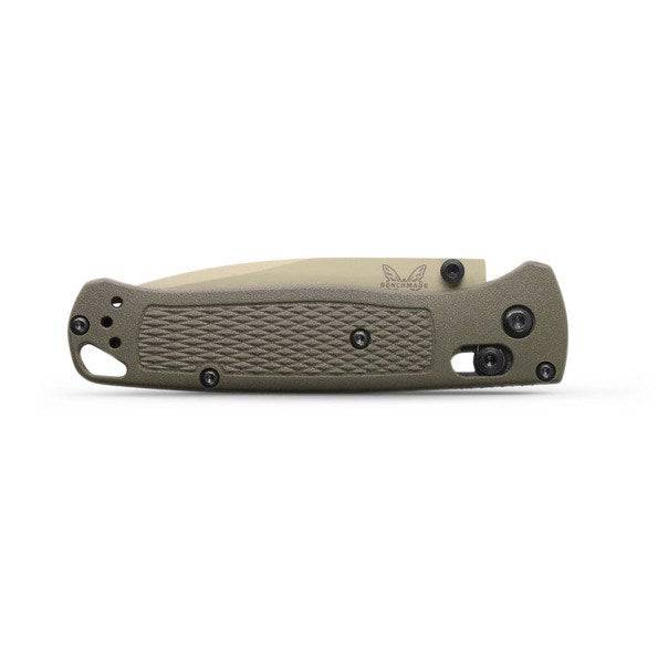 Benchmade 535TN-11 Bugout AXIS Folding Knife 3.24" S30V Desert Verde Cerakote Plain Blade Dark Olive Handles