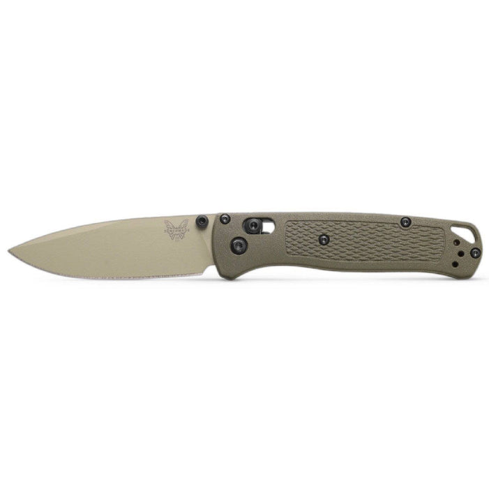 Benchmade 535TN-11 Bugout AXIS Folding Knife 3.24" S30V Desert Verde Cerakote Plain Blade Dark Olive Handles