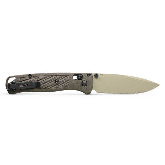 Benchmade 535TN-11 Bugout AXIS Folding Knife 3.24" S30V Desert Verde Cerakote Plain Blade Dark Olive Handles