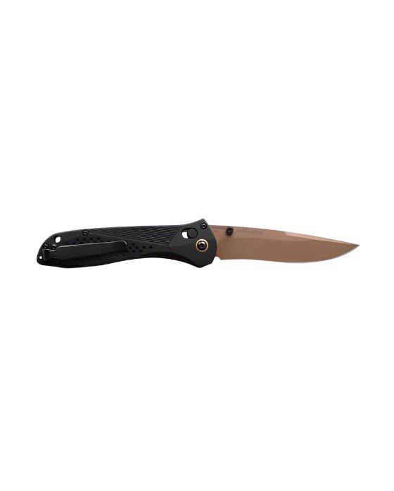 Benchmade 710FE-2401 McHenry & Williams Seven Ten Folding Knife 4" MagnaCut Flat Earth PVD Recurve Drop Point (Limited Edition)