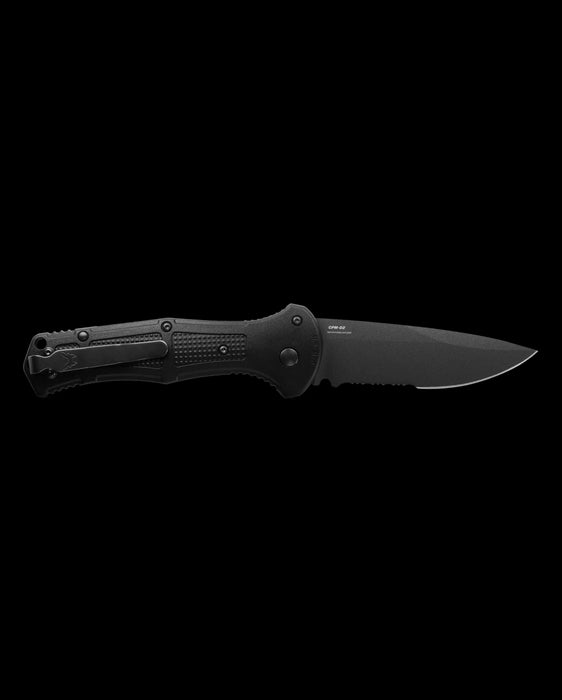 Benchmade 9070SBK Claymore Auto Folding Knife 3.6" CPM-D2 Serrated (USA)