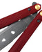 Benchmade 99BK-1 Necron Balisong Butterfly Knife 4.59" CPM-S30V Black Scimitar Blade Ruby Red G10 Handles