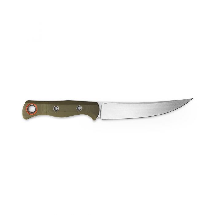 Benchmade Meatcrafter 15500-3 Fixed Blade 6.08" CPM-S45VN Stonewashed, OD Green Handles (USA)