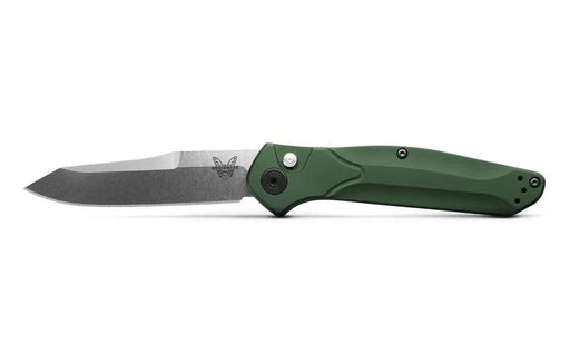 Benchmade Osborne 9400 Auto Knife Green Aluminum (3.4" Satin)