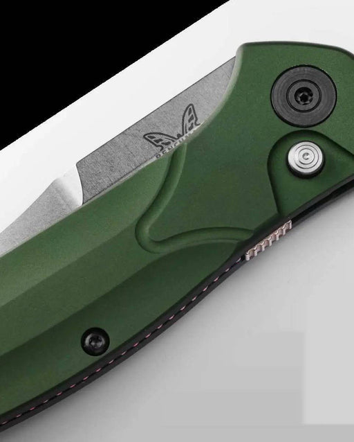 Benchmade Osborne 9400 Auto Knife Green Aluminum (3.4" Satin)