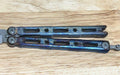 Benchmade Semi-Custom 85 Billet Ti Balisong Butterfly 4.4" "Lightning Strike"