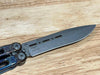 Benchmade Semi-Custom 85 Billet Ti Balisong Butterfly 4.4" "Lightning Strike"