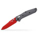 Benchmade SHOT Show 2024 Exclusive Mini Osborne Folding Knife 2.92" S90V Red Plain Blade Gray G10 Handles, AXIS/Crossbar Lock