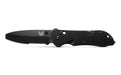 Benchmade Triage Rescue Folding Knife 3.5" Black G10 Handles Safety Cutter Glass Breaker