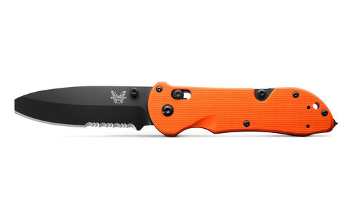 Benchmade Triage Rescue Folding Knife 3.5" Orange G10 Handles, Safety Cutter, Glass Breaker