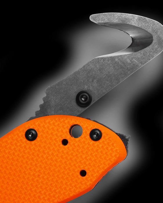 Benchmade Triage Rescue Folding Knife 3.5" Orange G10 Handles, Safety Cutter, Glass Breaker