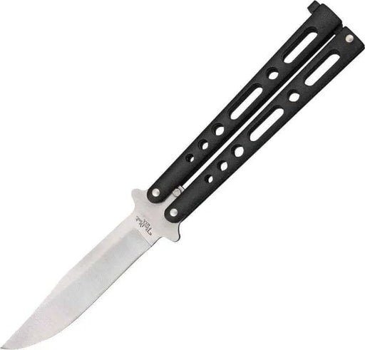 Benchmark Balisong, 5" Closed, Stainless Metal Handle USA