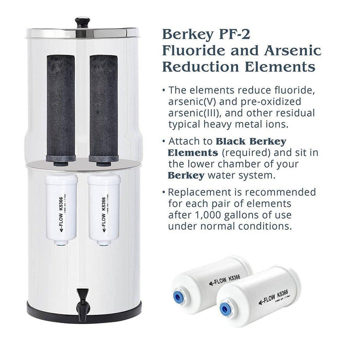 Travel Berkey Gravity-Fed Water Filter TU2 (1.5 Gal)