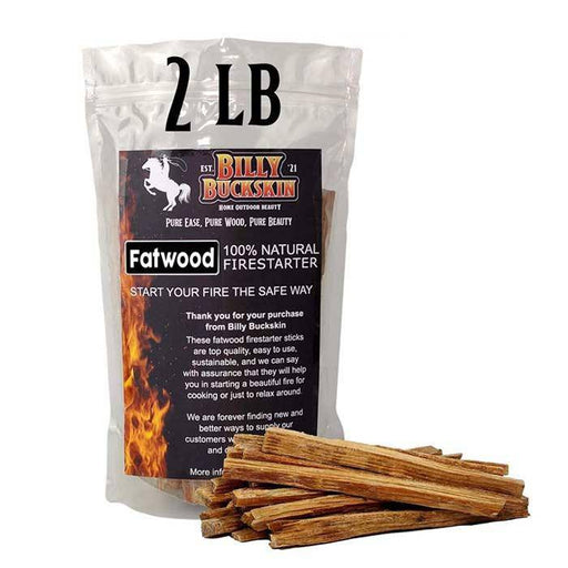 Billy Buckskin Fatwood Fire Starter Sticks 2 Pound Bag