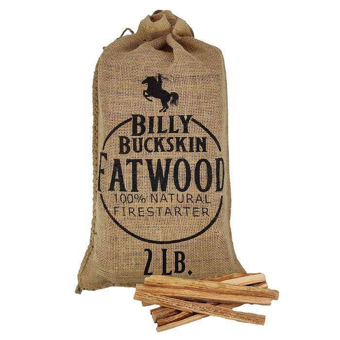 Billy Buckskin Fatwood Fire Starter Sticks 2 Pound Burlap Bag