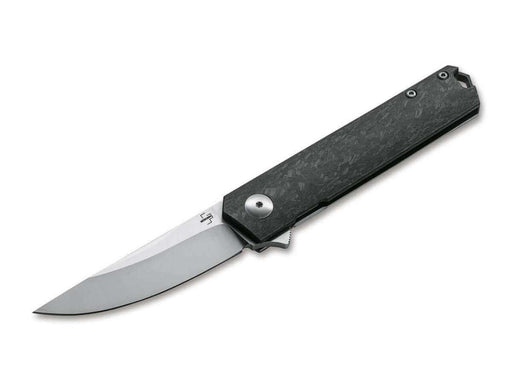 Boker 01BO231 Lucas Burnley Kwaiken Compact Flipper Knife (USA) D2 Marble Carbon