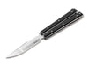 Boker 06EX227 Balisong Tactical Small Butterfly Knife Black G-10 (3.4")