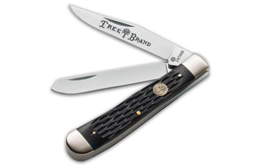 Boker 110733 Trapper Pocket Knife 4.25" Black Jigged Bone